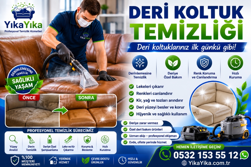 Deri Koltuk Koruma ve Renk Yenileme Aşamaları